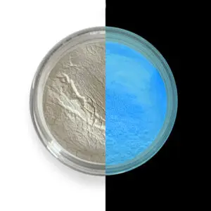Glow in the Dark Pigment – Sky-Blue (leuchtet blau), 50 g