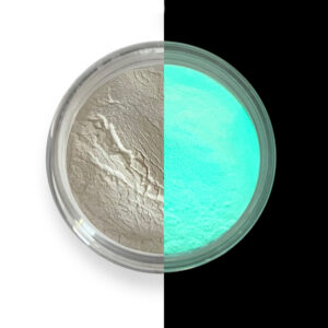 Pigment phosphorescent – Bleu-vert (brille en turquoise), 50 g