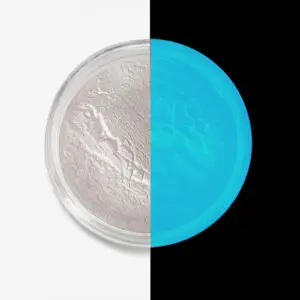 Glow in the Dark Pigment – Blue (leuchtet blau), 50 g